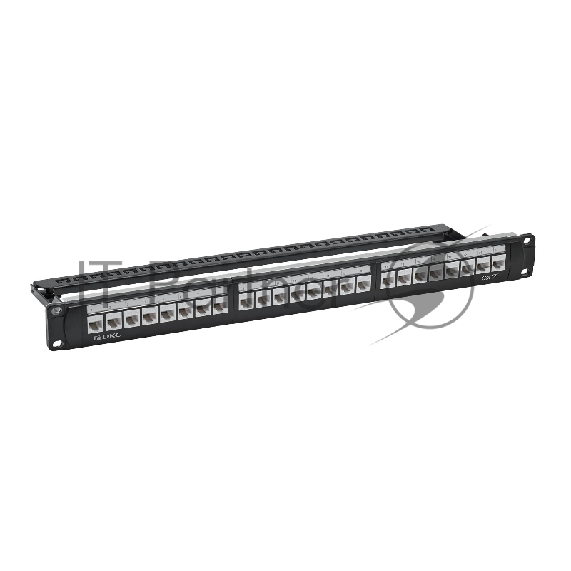 Патч-панель 19'',1U,CAT5E, 24 модуля RJ45, неэкранир ованная