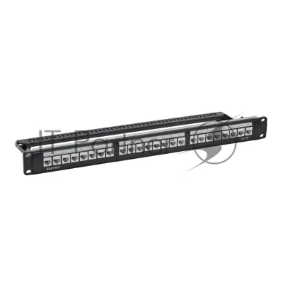 Патч-панель 19'',1U,CAT5E, 24 модуля RJ45, неэкранир ованная