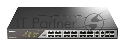 Коммутатор D-Link DSS-200G-28MPP/A1A, 24×1 Гбит/с + 4×1 Гбит/с Combo, настраиваемый