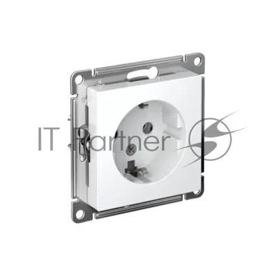 Розетка AtlasDesign с заземл. 16А механизм лотос SE ATN001343