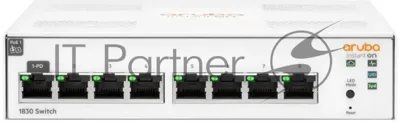 Коммутатор HPE Aruba Instant On 1830 8G, 8×1 Гбит/с, настраиваемый
