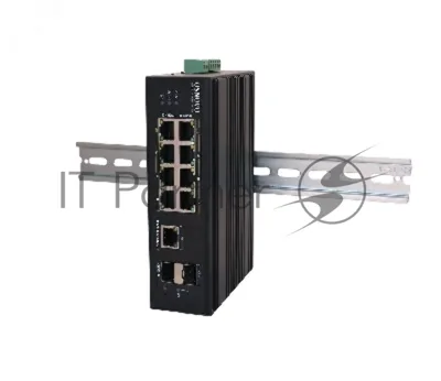 Коммутатор OSNOVO SW-60812/WU, 6×100 Мбит/с PoE+ + 2×100 Мбит/с PoE++ + 1×1 Гбит/с Uplink + 2×1 Гбит/с SFP, неуправляемый