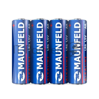 Батарейки Maunfeld Alkaline AA (LR6) MBLR6-SR40, спайка 4 шт, 1.5 В