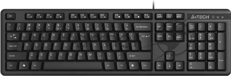 Клавиатура проводная A4Tech KKS-3, USB, черный