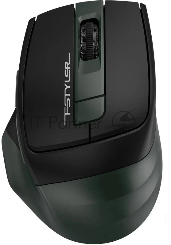 Мышь беспроводная A4Tech Fstyler FB35S темно-зеленый/черный, 2000 dpi, радиоканал, Bluetooth, USB, кнопки - 5