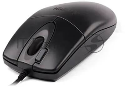 Мышь проводная A4Tech OP-620DS черный, 1200 dpi, USB Type-A, кнопки - 4