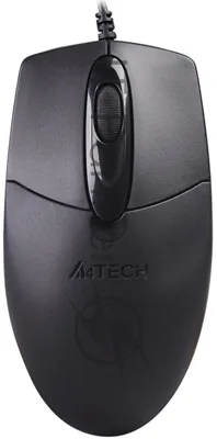 Мышь проводная A4Tech OP-720S черный, 1200 dpi, USB, кнопки - 3