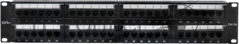 Патч-панель 19', 48хRJ-45, UTP, Cat.5e, 2U