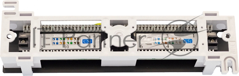 Патч-панель настенная 12хRJ-45, UTP, Cat.5e
