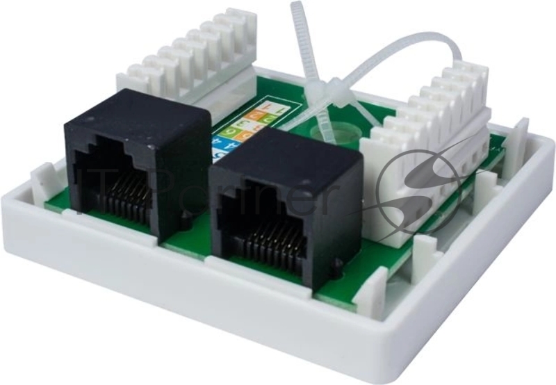 Компьютерная розетка 8P8C (RJ-45), UTP, Cat.6, 2 порта