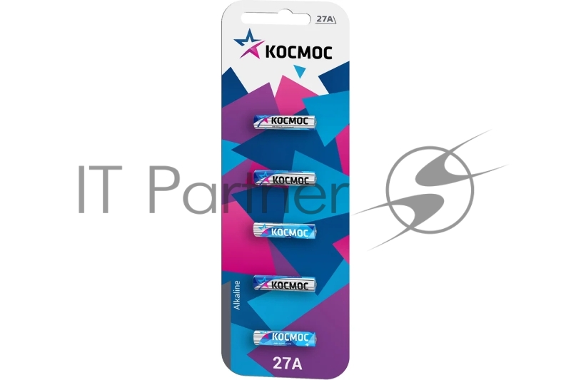 Элемент питания Космос 27А 12V Alkaline 5BL для автосигнализации