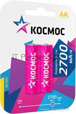 Аккумулятор Космос R6 (AA) Ni-Mh 2700MAh