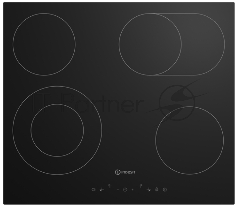 Электрическая варочная панель Indesit IRT 660, независимая, черный