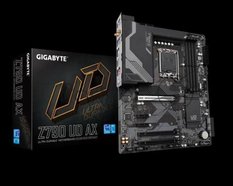Материнская плата GIGABYTE Z790 UD AX, LGA1700, Intel Z790, 4xDDR5, 6xSATA, 3xM.2, 1xPCIe 5.0 x16, DisplayPort, HDMI, 1x2.5Gb LAN, USB Type-C, 3x3.5 мм, 7.1, ATX