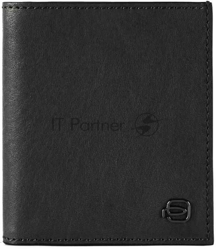 Картхолдер Piquadro Black Square PP1518B3R/N, натуральная кожа, черный