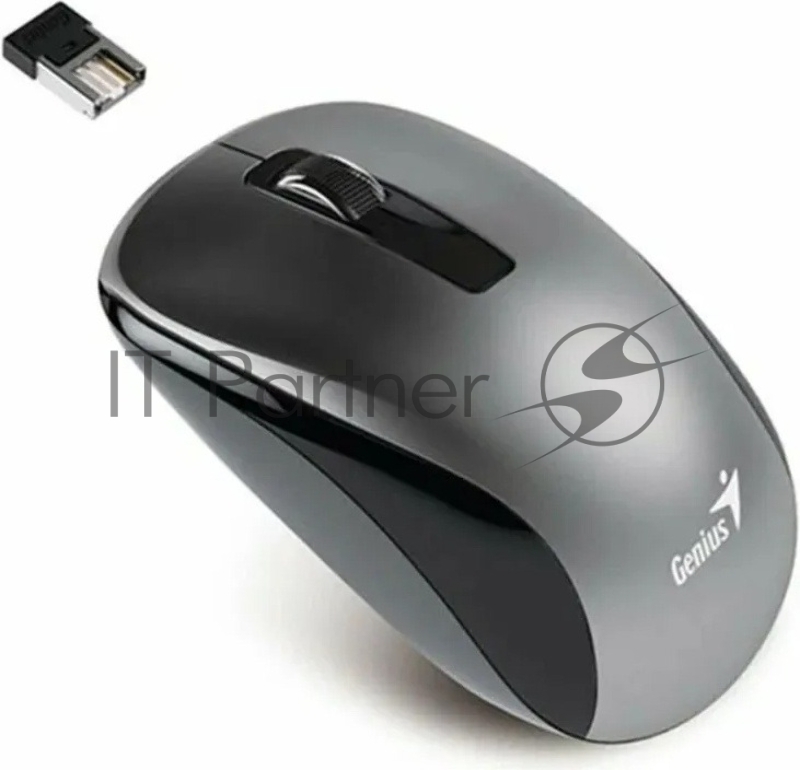 Мышь беспроводная Genius NX-7010 серый, 1200 dpi, радиоканал, USB, кнопки - 3