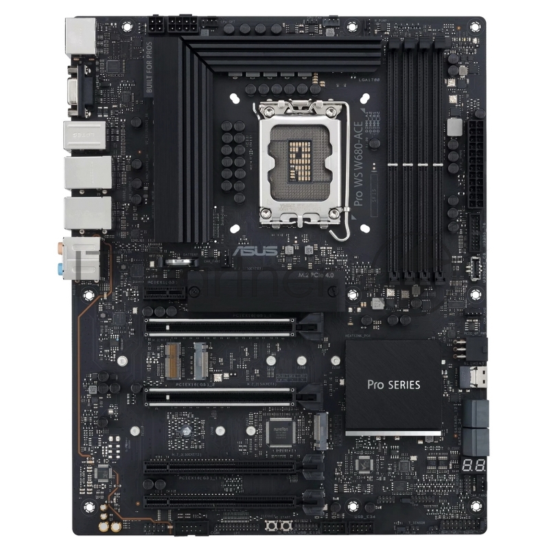 Материнская плата ASUS Pro WS W680-ACE, LGA1700, Intel W680, 4xDDR5, 4xSATA, 3xM.2, 1xPCIe 5.0 x16, DisplayPort, HDMI, D-Sub, 2x2.5Gb LAN, USB Type-C, 5x3.5 мм, 7.1, ATX