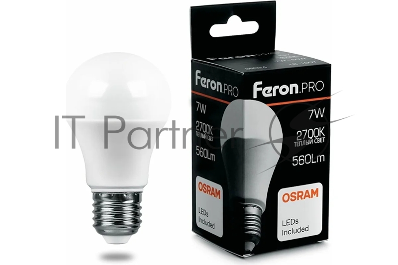 Лампа светодиодная FERON PRO LB-1007 (38023) 7 вт Е27 теплый