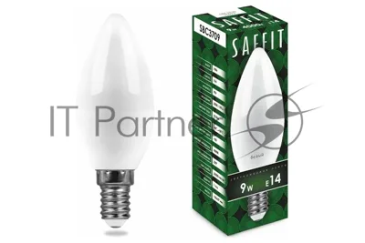 Лампа светодиодная SAFFIT SBC3709 (55079) 9Вт Е14 белый матовая свеча