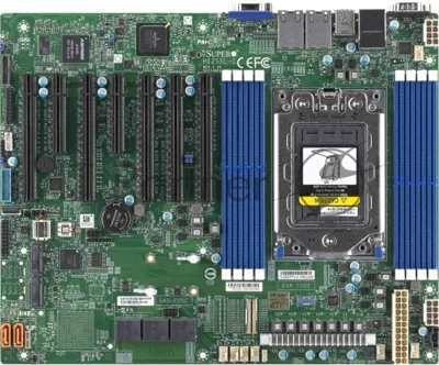 Материнская плата Supermicro H12SSL-I, ATX, 1xSP3 7003/7002 EPYC, 8 DIMM DDR4 R ECC, AST2500,5 PCI-E 4.0 x16 + 2 PCI-E 4.0 x8, 2 M.2 pcie 4.0 NVMEx4 2280/110