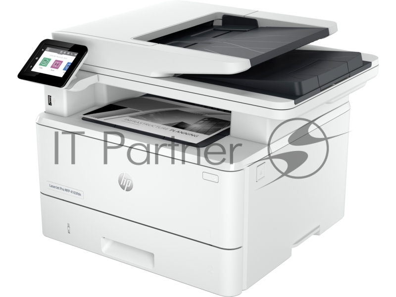 МФУ лазерное HP LaserJet Pro 4103fdn (2Z628A), A4, ч/б, печ. до 40 стр/мин., скан. до 29 стр/мин. (ч/б) 20 стр/мин. (цвет), 1200 x 1200 dpi, USB, RJ-45, Air Print, Mopria