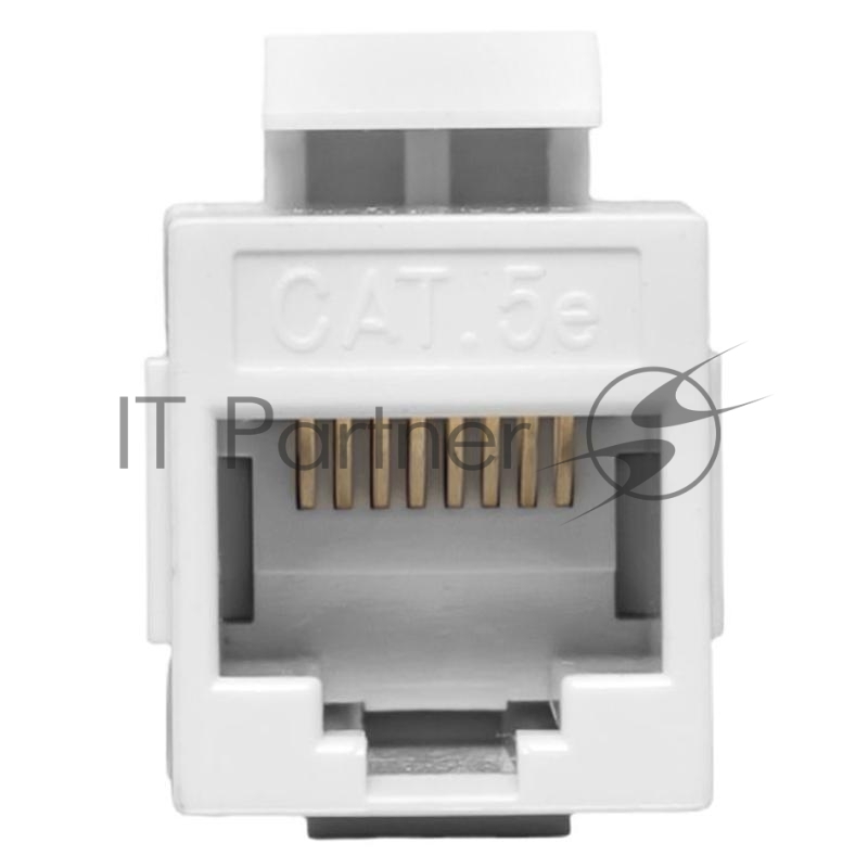 Адаптер проходной TERACOM Cat.5E неэкранированный RJ45-RJ45 тип Keystone белый