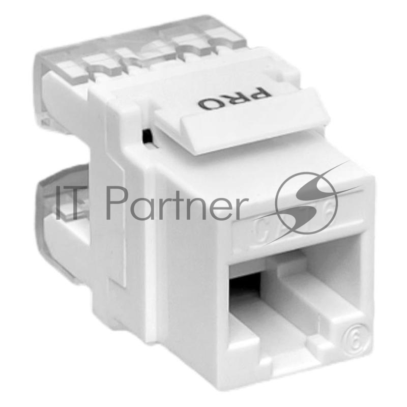 Модуль Keystone TERACOM PRO Cat.6 RJ-45 неэкранированный 110 IDC 180 градусов белый