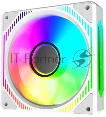 Вентилятор для корпуса Alseye Mirror-W-P белый, 120 мм, 2000 об/мин, 35.2 дБ, 4 pin