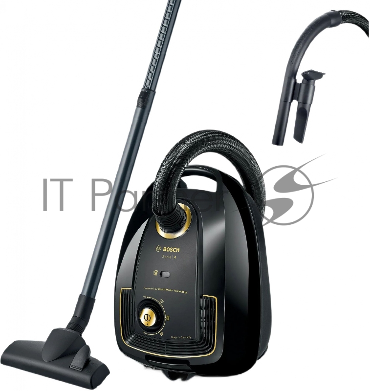 Пылесос Bosch BGL38GOLD черный/золотистый, 350/1700 Вт, уборка сухая, пылесборник мешок 4 л