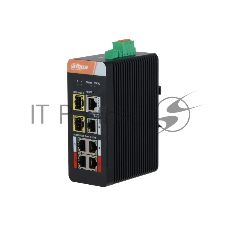 Коммутатор Dahua DH-IS4207-4GT-120 5G 2SFP 4PoE 120W неуправляемый