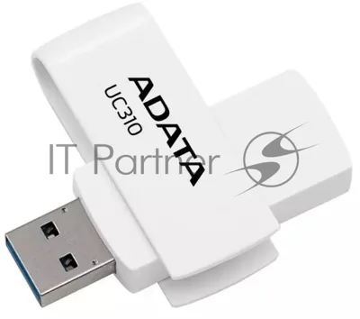 Флешка USB ADATA UC310 (UC310-64G-RWH), 64Gb, USB 3.2 Gen 1, R/W 100/30, белый