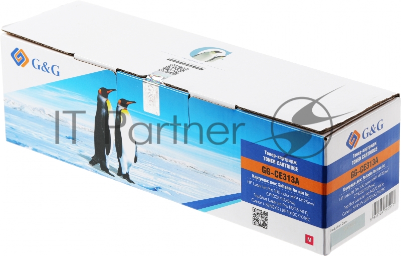 Картридж лазерный G&G GG-CE313A CE313A пурпурный (1000 стр.) для HP LaserJet Pro MFP M175nw/CP1025/1025nw/M275 MFP