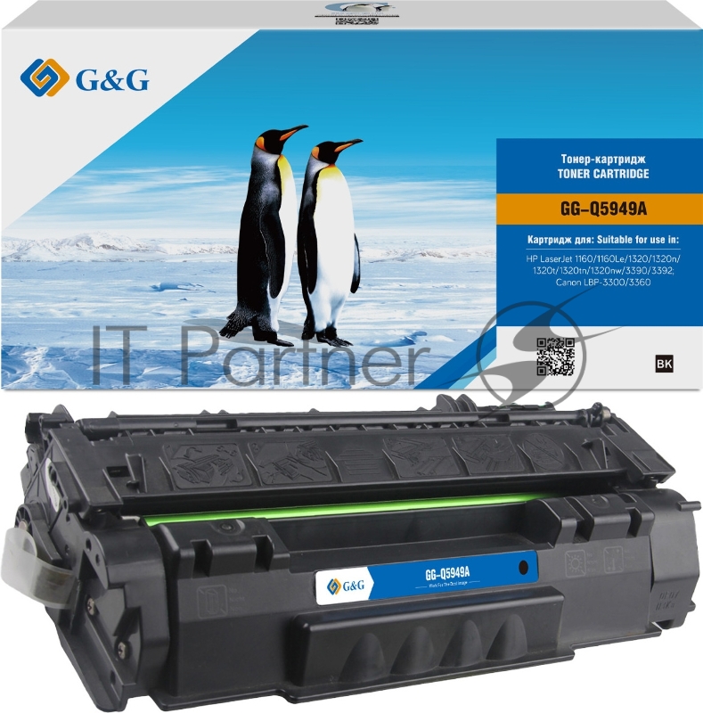 Картридж лазерный G&G GG-Q5949A черный (2500 стр.) для HP LJ 1160/1160Le/1320/1320n/1320t/1320tn/1320nw/3390/3392