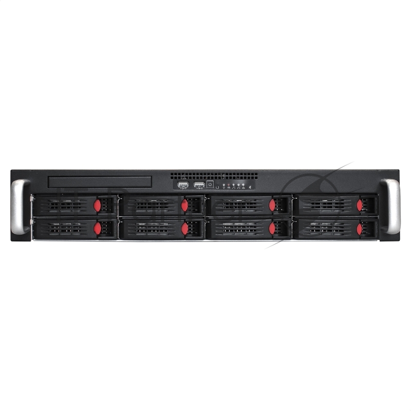 Серверный корпус ExeGate Pro 2U660-HS08 (RM 19", высота 2U, глубина 660, БП 2U-1080ADS, 8xHotSwap, USB)
