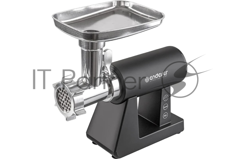 Мясорубка электрическая Endever Sigma-110 черный, 2600 Вт, 2.0 кг/мин, реверс, защита от перегрузки, металлический лоток, насадки - 5