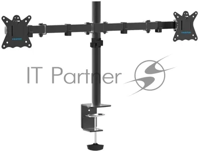 Кронштейн для монитора Kromax CASPER-508 черный 4 шт/уп. 10"-32", max 2x10 кг, 6 ст св., нак. ±80°, пов. 360°, max VESA 100x100 мм.