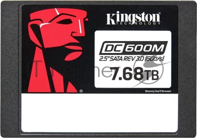 Накопитель SSD Kingston DC600M, 7680 Gb, SATA III, R/W 560/530 МБ/с