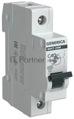 Выключатель автоматический ВА47-29М 1P 40А 4,5кА C GENERICA