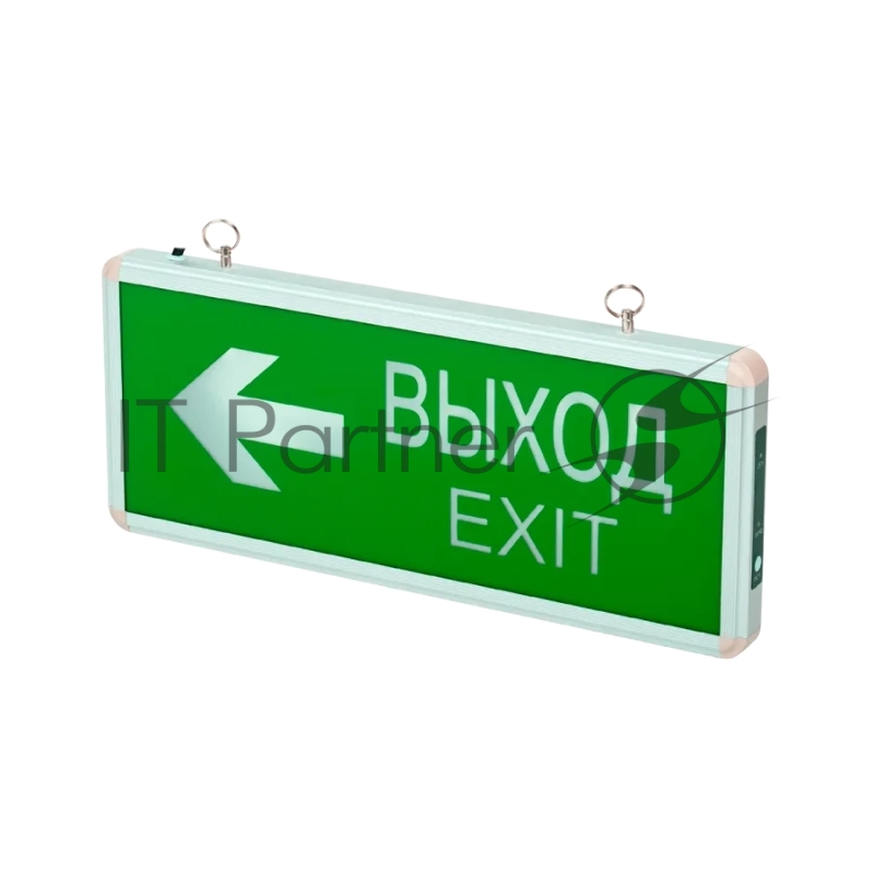 Светильник JazzWay аварийный светодиодный ВЫХОД EXIT/стрелка направления 3вт 1.5ч постоянный LED IP20 PEL 102-2