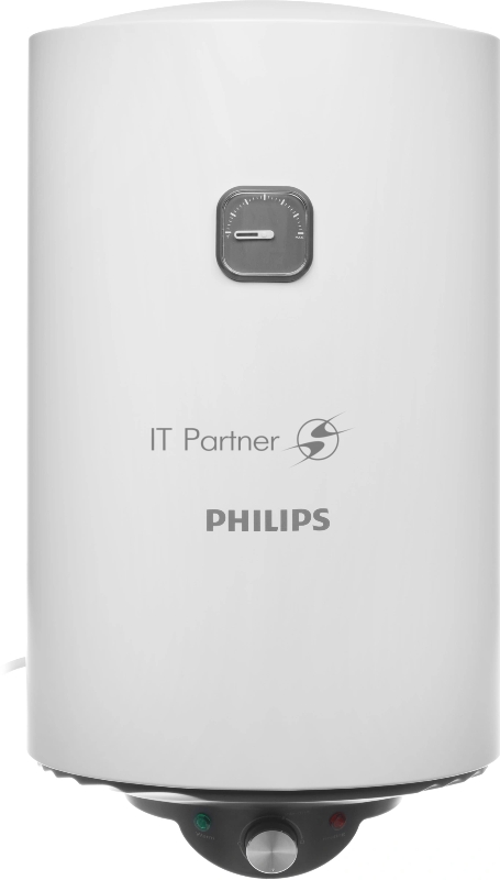 Водонагреватель электрический Philips Ultraheat Round AWH1600/51(30DA) белый, накопительный, 30 л, 2 кВт, настенный, вертикальный, круглый корпус, бак с эмалевым покрытием, механическое управление