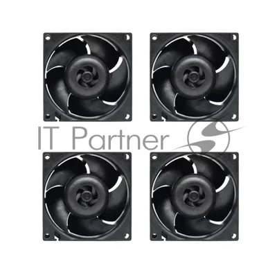 Комплект вентиляторов для корпуса Arctic S8038-10K (4 Pack) черный, 80 мм, 10000 об/мин, 4 pin