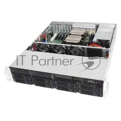 Корпус Ablecom CS-R25-37P, 2U, чёрный, 3 x 80 мм