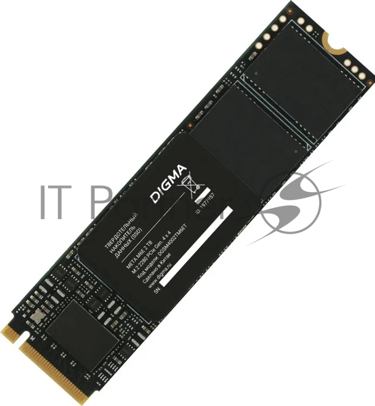 Накопитель SSD Digma PCIe 4.0 x4 2TB DGSM4002TM6ET Meta M6E M.2 2280