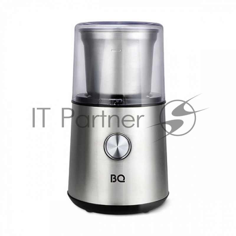 Кофемолка BQ CG1003, 200 Вт, 85 г максимальная загрузка, стальной/черный
