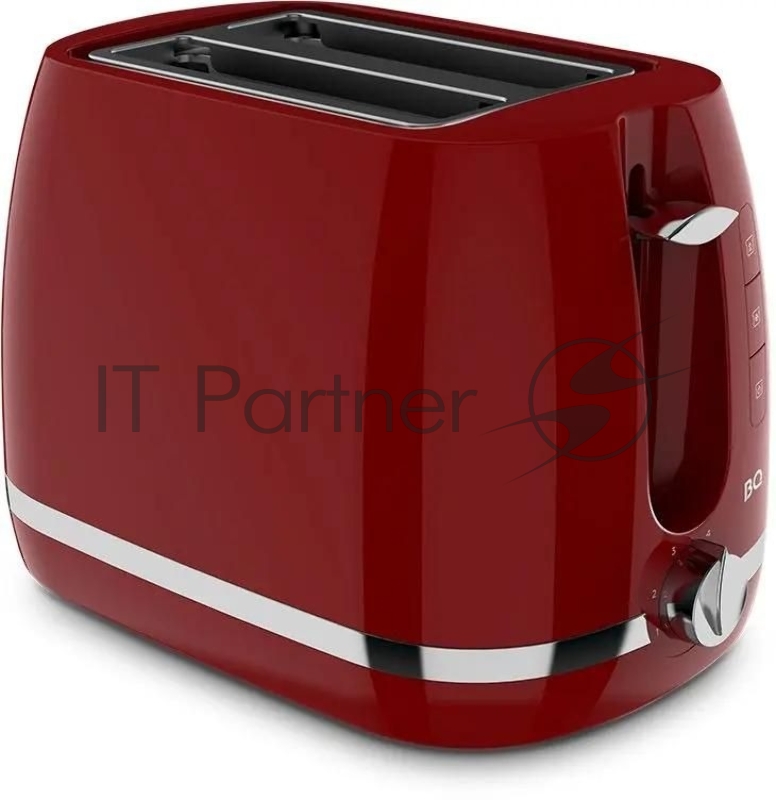 Тостер BQ T1711 красный, 900 Вт, 2 слота