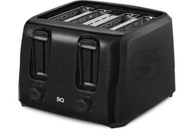 Тостер BQ T4001 Black, Мощность 1400 Вт, 6 степеней поджаривания