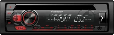 Автомагнитола Pioneer DEH-S1150UB, 1 DIN, CD, USB Type-A, AUX, пульт ДУ