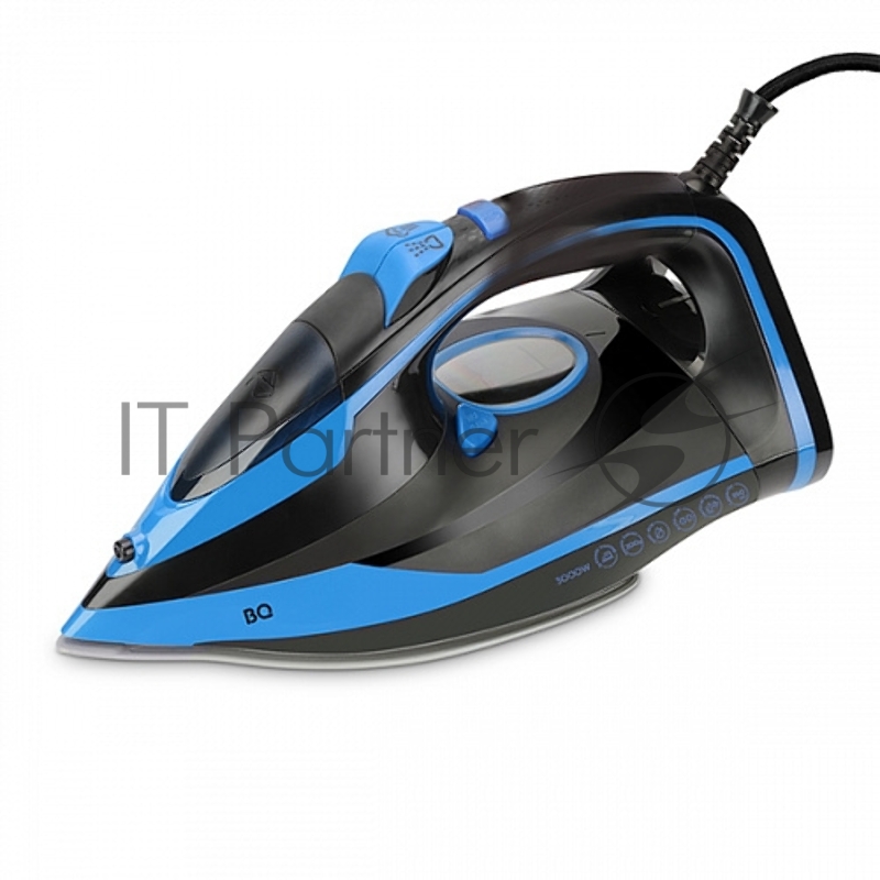 Утюг BQ SI1005 черный/синий, 3000 Вт, 60 г/мин, 200 г/мин, 350 мл