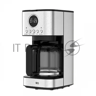 Кофеварка капельная BQ CM1007 сталь/черный, исп. кофе - молотый, 1.5 л, 900 Вт.