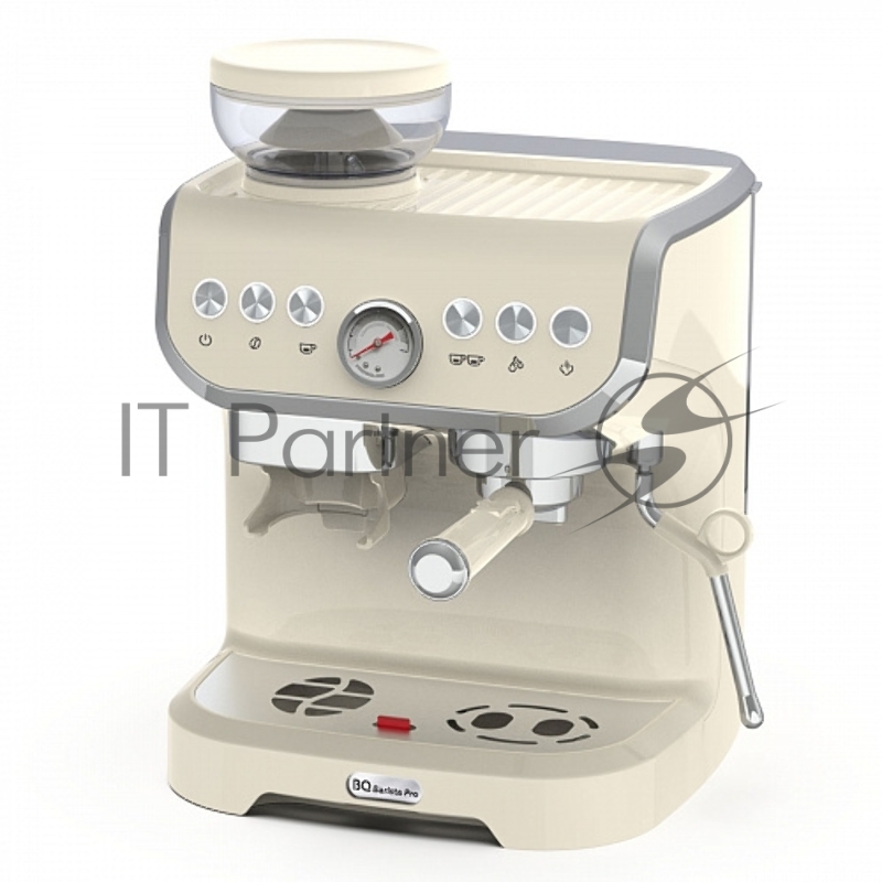 Кофейная станция BQ CM5000 бежевый, исп. кофе - зерновой/молотый, 2 л, 1560 Вт, 15 бар